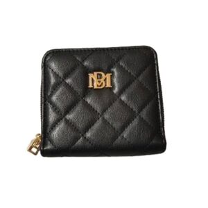 Badgley Mishka Black Trifold Wallet